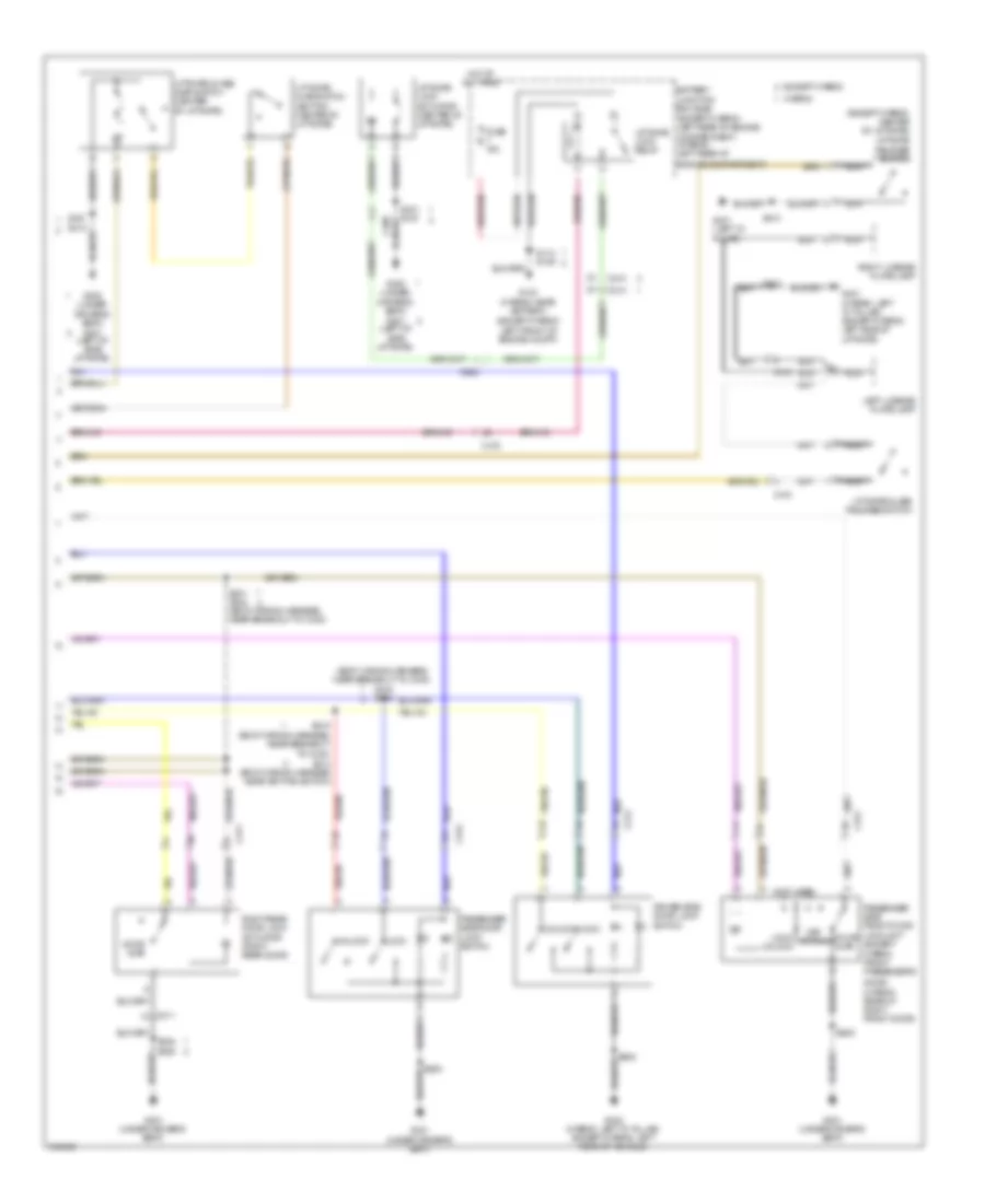 Power Door Locks Wiring Diagram 2 of 2 for Ford Escape Hybrid Limited 2012