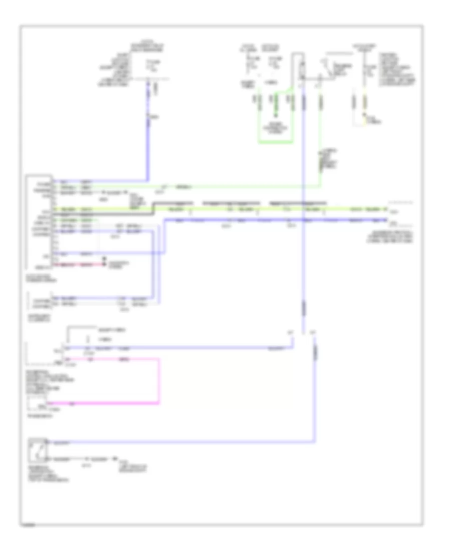 Electrochromic Mirror Wiring Diagram with Rear View Camera for Ford Escape Hybrid Limited 2012