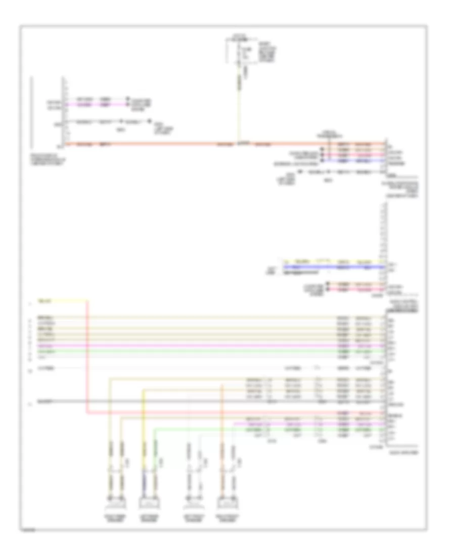 Premium Radio Wiring Diagram Except Hybrid with Navigation 2 of 2 for Ford Escape Hybrid Limited 2012