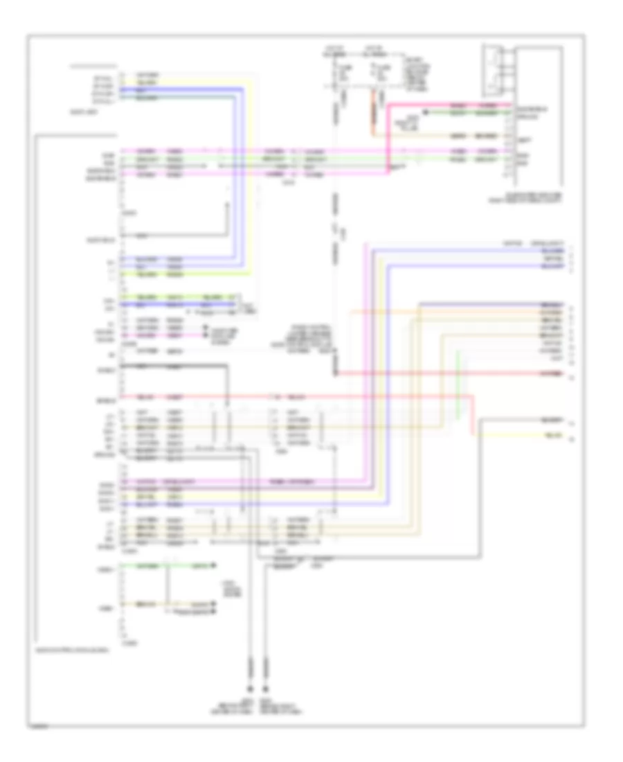 Premium Radio Wiring Diagram, Hybrid with Audio Amplifier (1 of 3) for Ford Escape Hybrid Limited 2012