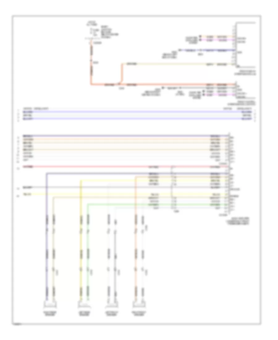 Premium Radio Wiring Diagram, Hybrid with Audio Amplifier (2 of 3) for Ford Escape Hybrid Limited 2012