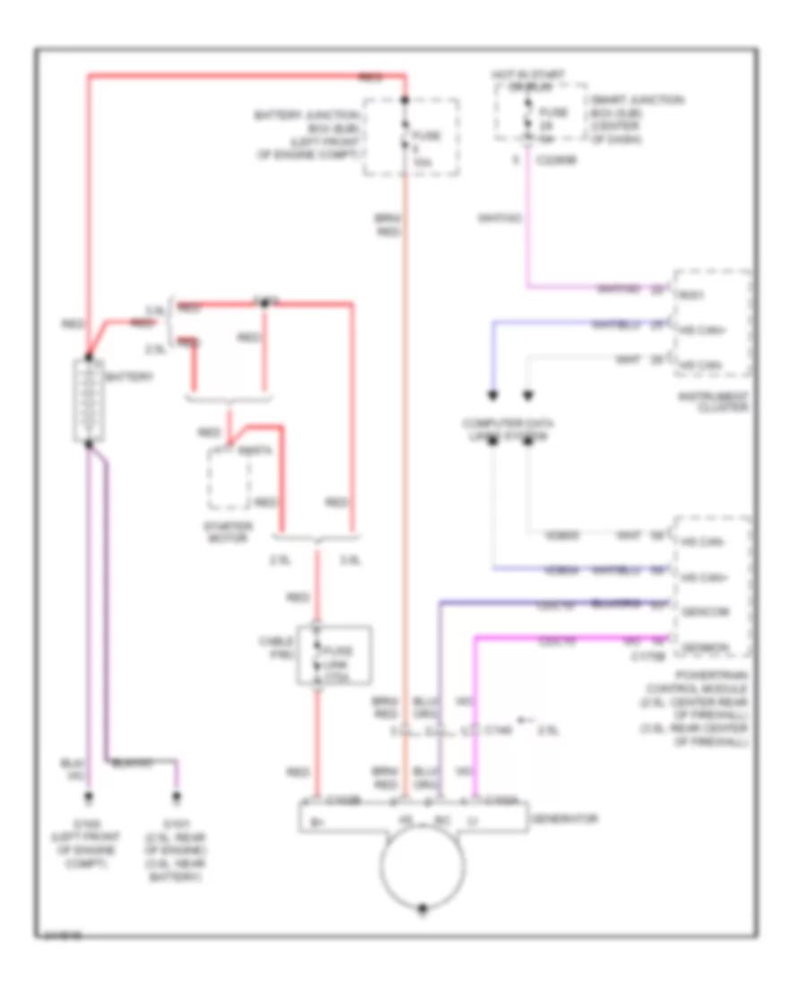 Charging Wiring Diagram for Ford Escape Hybrid Limited 2012