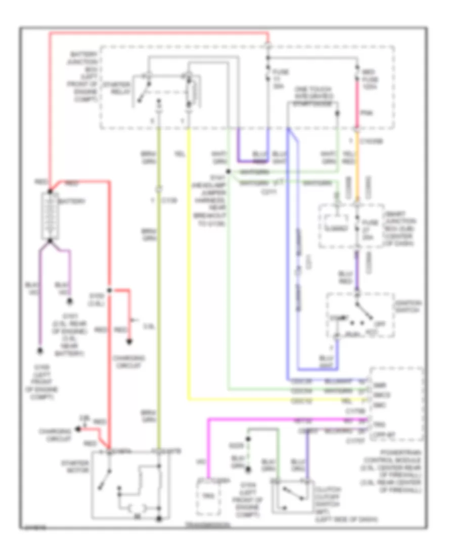 Starting Wiring Diagram for Ford Escape Hybrid Limited 2012