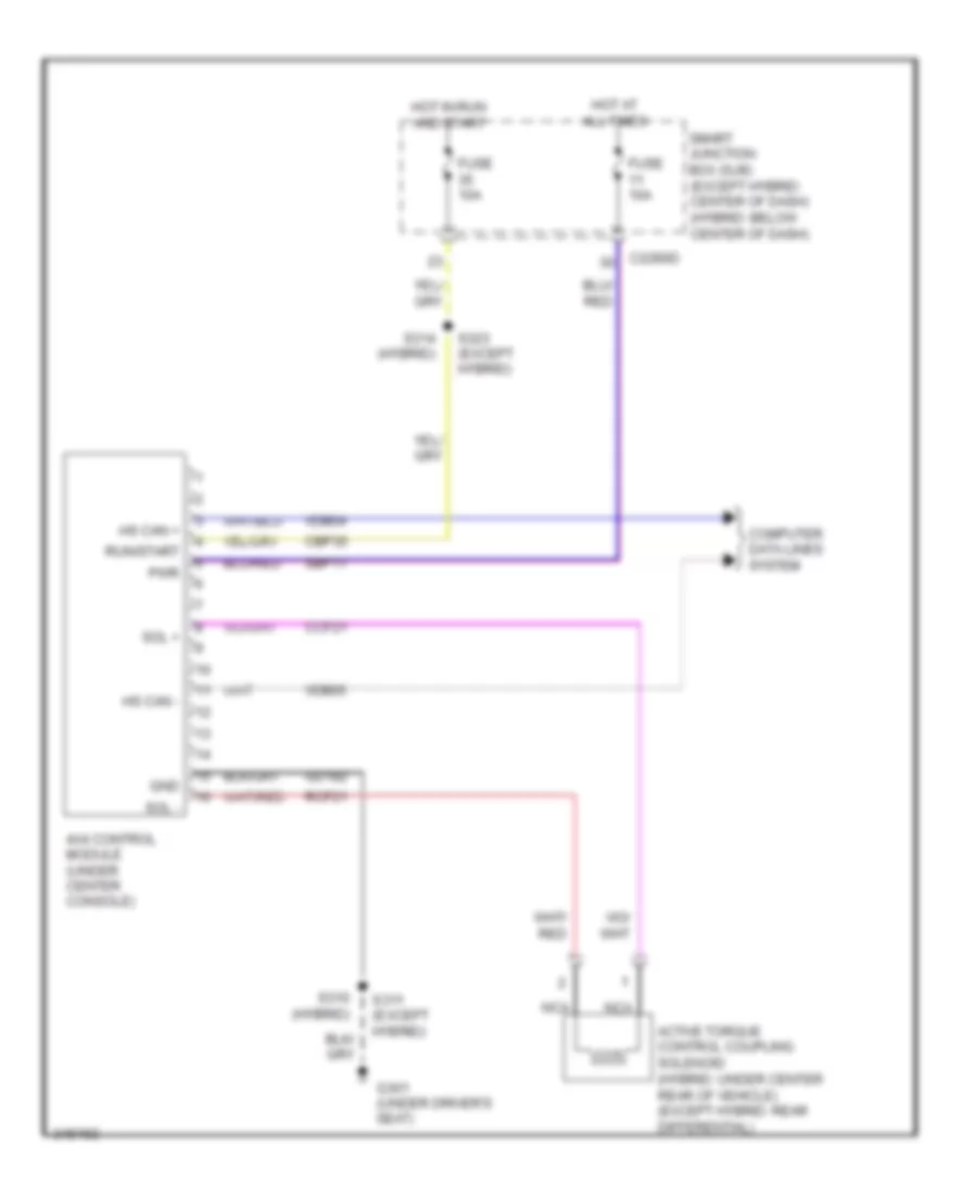 2 5L 4WD Wiring Diagram for Ford Escape Hybrid Limited 2012