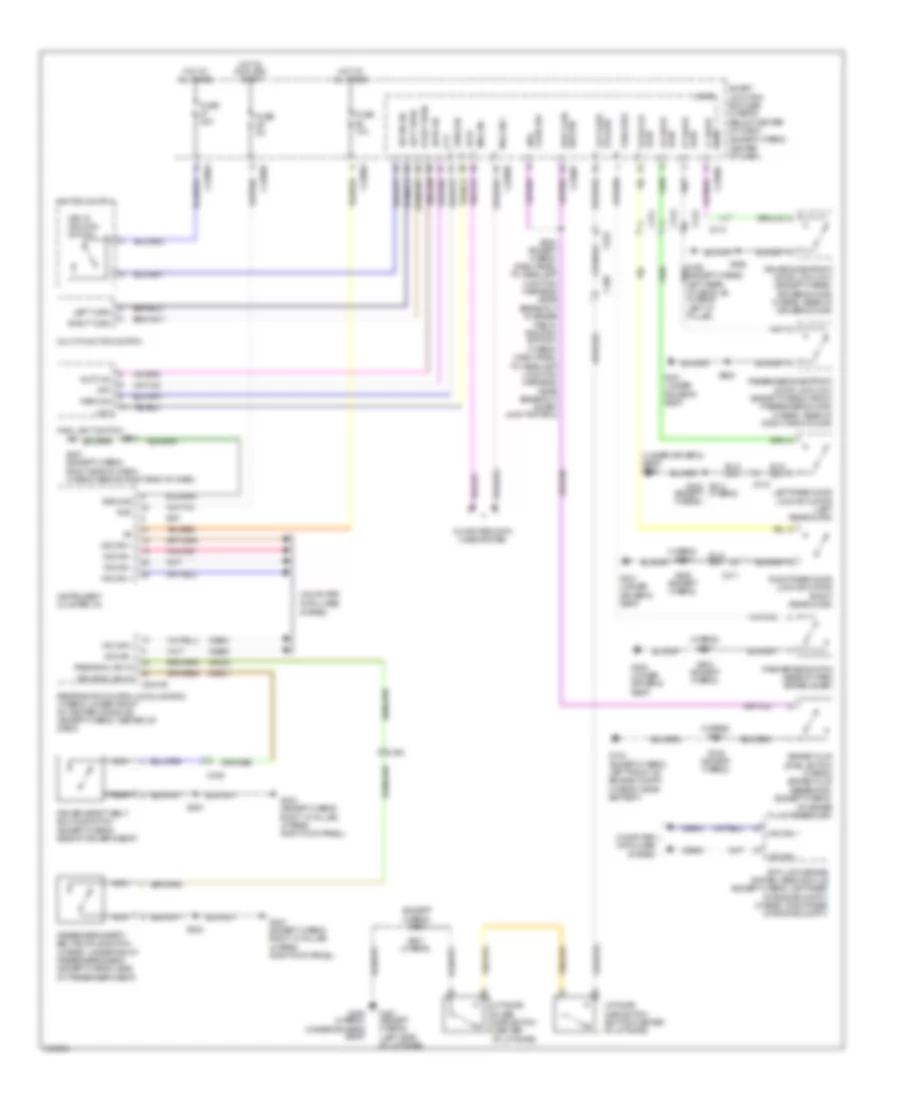 Warning Systems Wiring Diagram for Ford Escape Hybrid Limited 2012