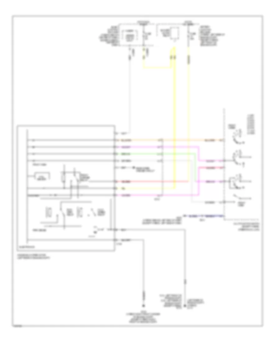 Front Wiper Washer Wiring Diagram for Ford Escape Hybrid Limited 2012