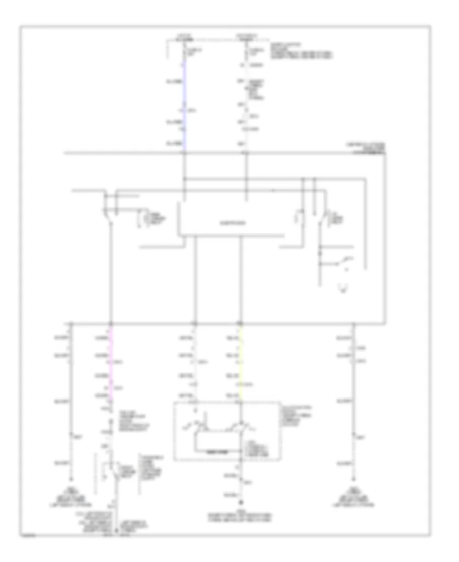 Rear Wiper Washer Wiring Diagram for Ford Escape Hybrid Limited 2012