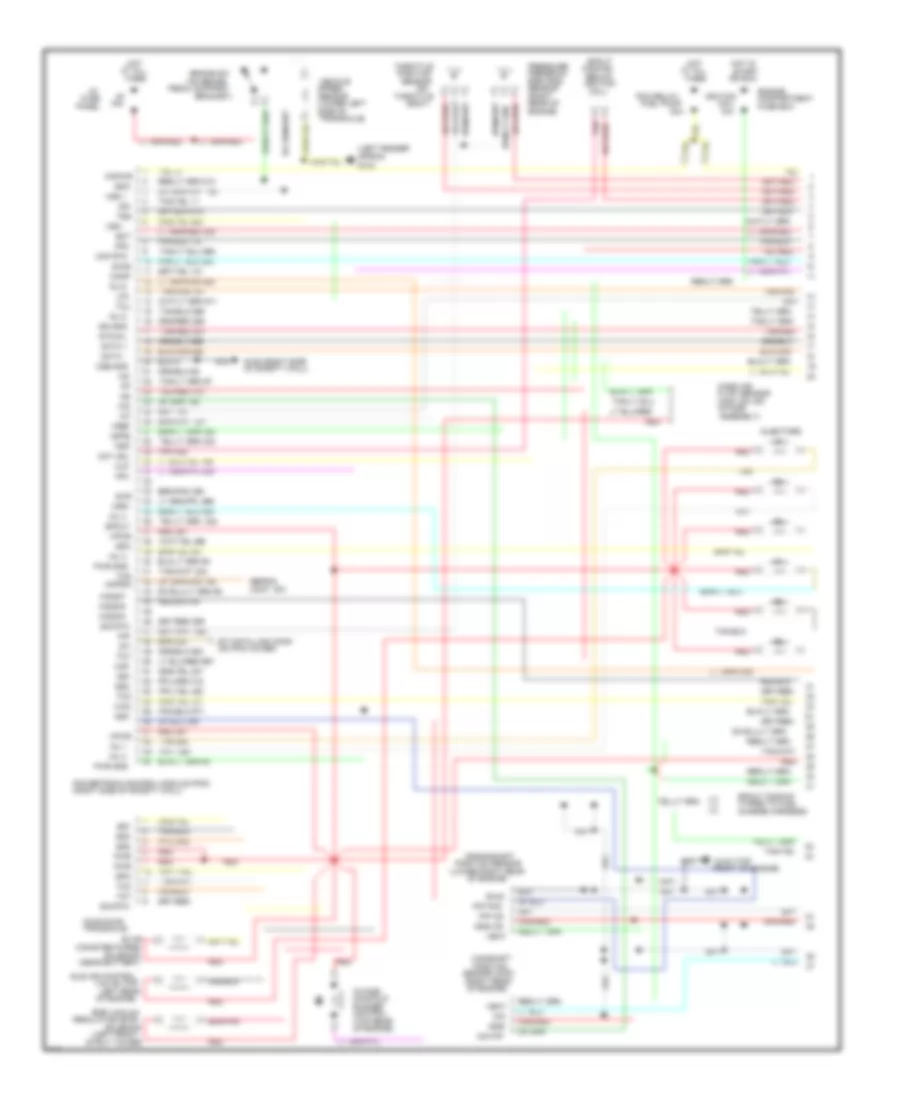 3.2L SHO, Engine Performance Wiring Diagrams (1 of 2) for Ford Taurus GL 1995