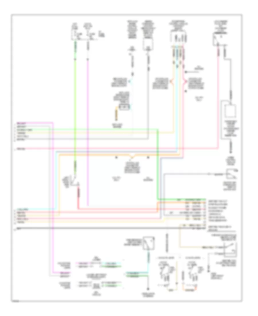3.0L Flex Fuel, Electronic Cluster Wiring Diagram (2 of 2) for Ford Taurus GL 1995