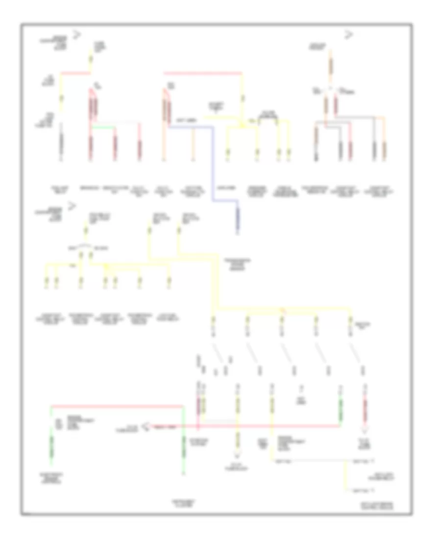 Power Distribution Wiring Diagram 2 of 6 for Ford Taurus GL 1995