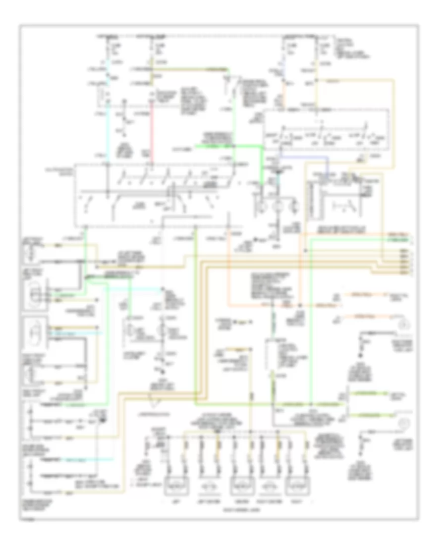 Exterior Lamps Wiring Diagram (1 of 2) for Ford F450 Super Duty 2003
