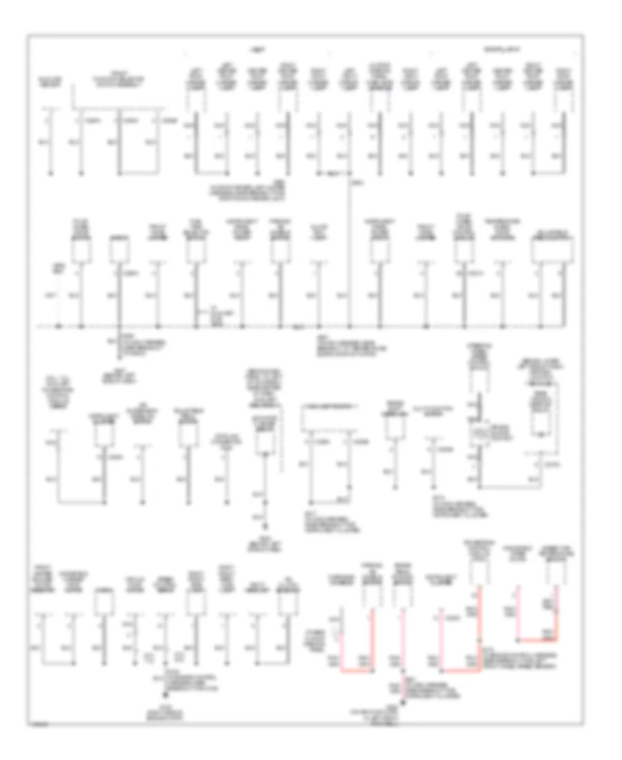 Ground Distribution Wiring Diagram (2 of 4) for Ford F450 Super Duty 2003