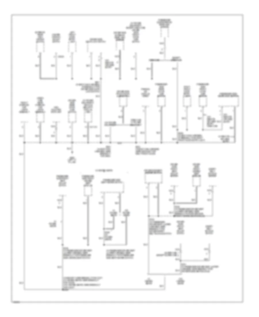Ground Distribution Wiring Diagram 4 of 4 for Ford F450 Super Duty 2003