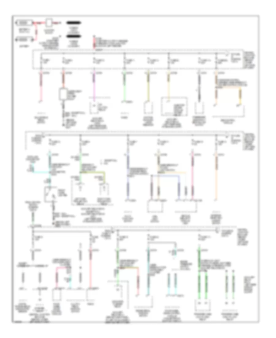 Power Distribution Wiring Diagram 1 of 4 for Ford F450 Super Duty 2003