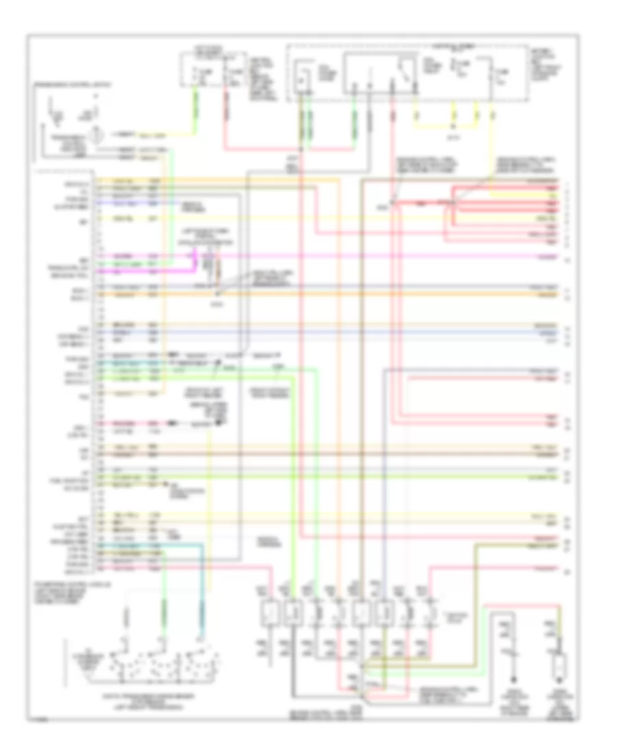 5.4L CNG, Engine Performance Wiring Diagram (1 of 5) for Ford RV Cutaway E350 Super Duty 1999