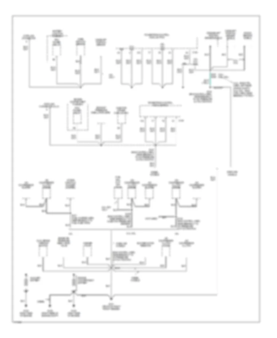 Ground Distribution Wiring Diagram 1 of 4 for Ford RV Cutaway E350 Super Duty 1999