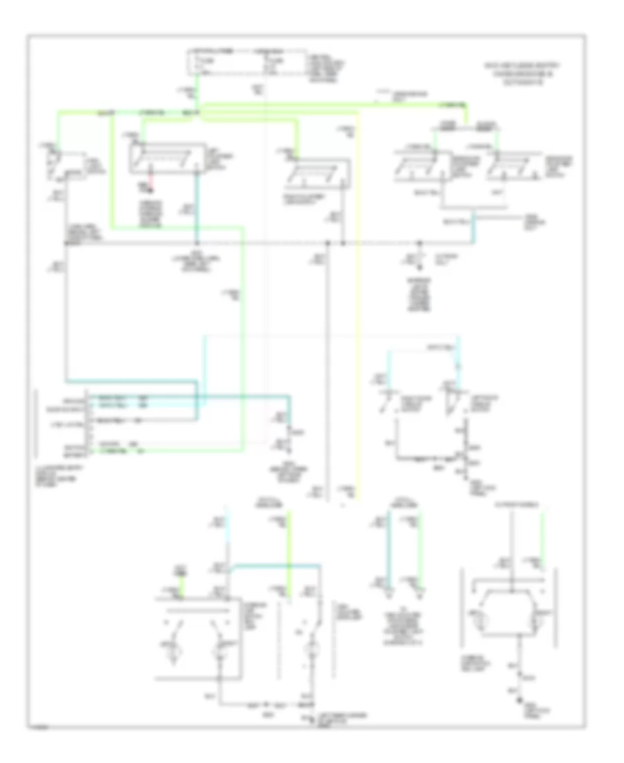 Courtesy Lamps Wiring Diagram 1 of 3 for Ford RV Cutaway E350 Super Duty 1999