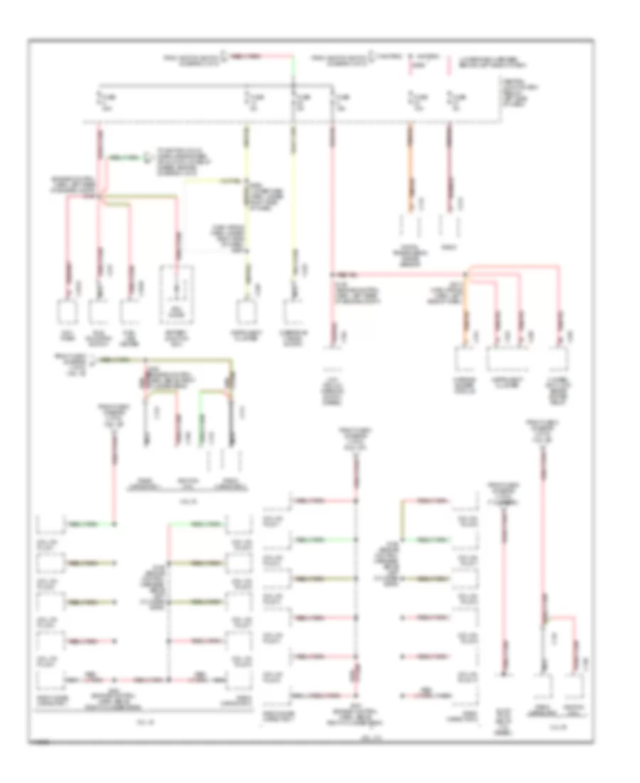 Power Distribution Wiring Diagram (4 of 5) for Ford RV Cutaway E350 Super Duty 1999
