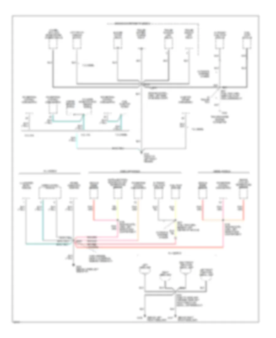 Ground Distribution Wiring Diagram 2 of 4 for Ford RV Cutaway E350 1997