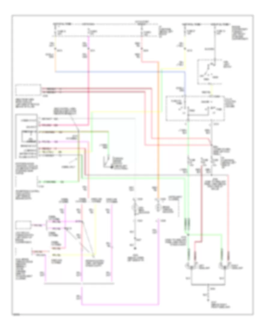 Headlight Wiring Diagram with DRL for Ford RV Cutaway E350 1997