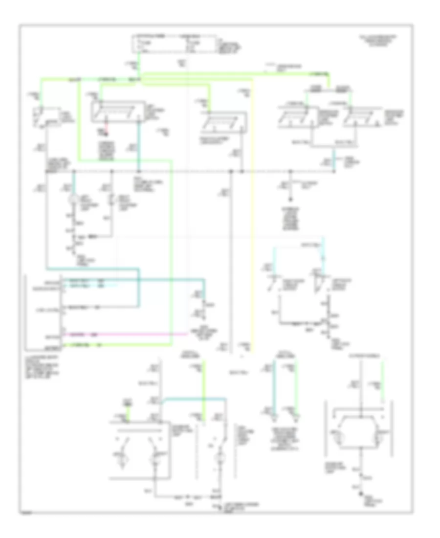 Courtesy Lamps Wiring Diagram 1 of 3 for Ford RV Cutaway E350 1997