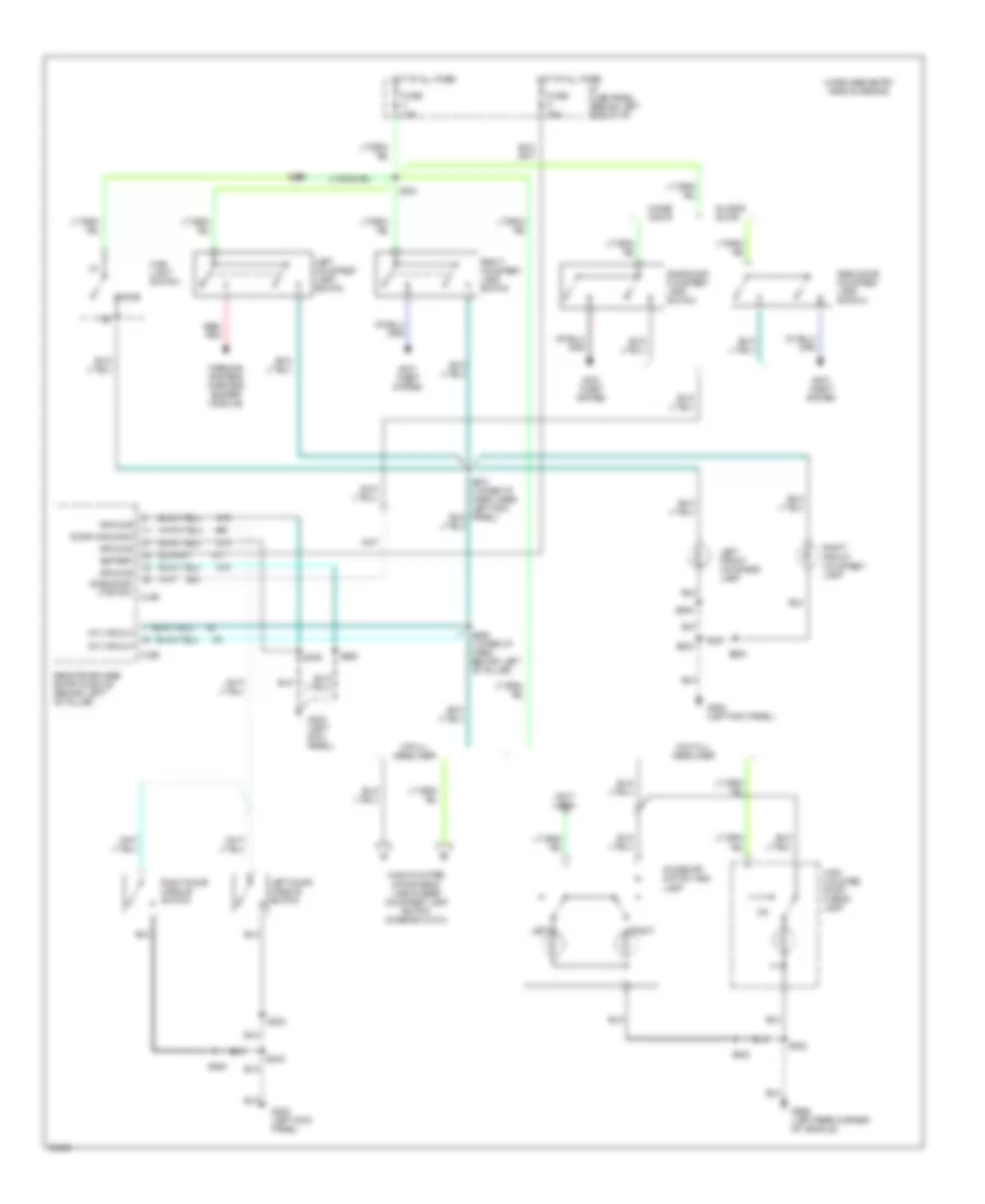 Courtesy Lamps Wiring Diagram (2 of 3) for Ford RV Cutaway E350 1997