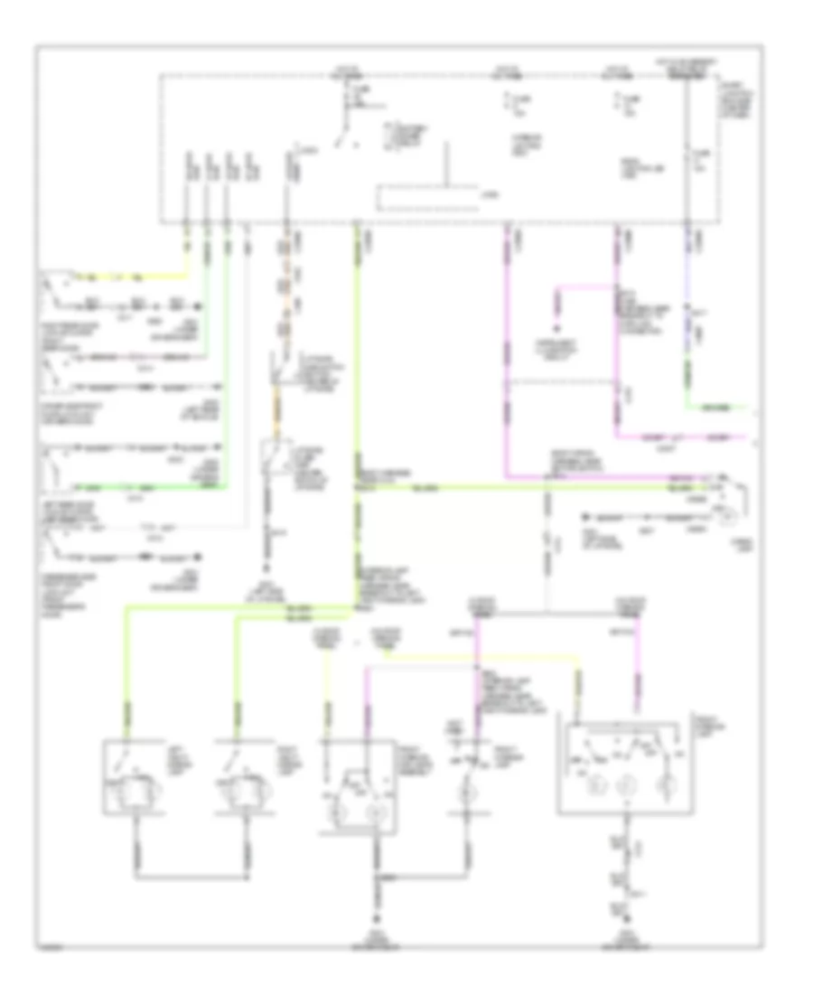 Courtesy Lamps Wiring Diagram Except Hybrid 1 of 2 for Ford Escape Limited 2012