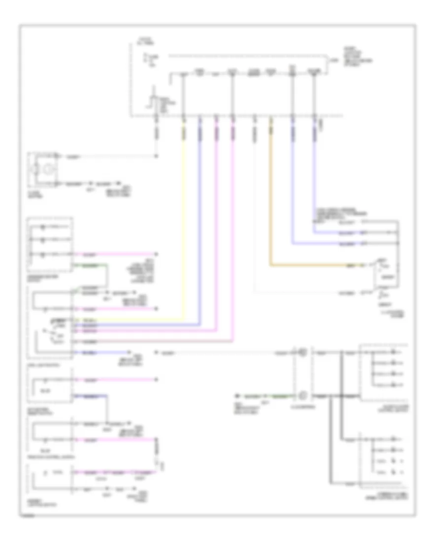Instrument Illumination Wiring Diagram, Hybrid for Ford Escape Limited 2012