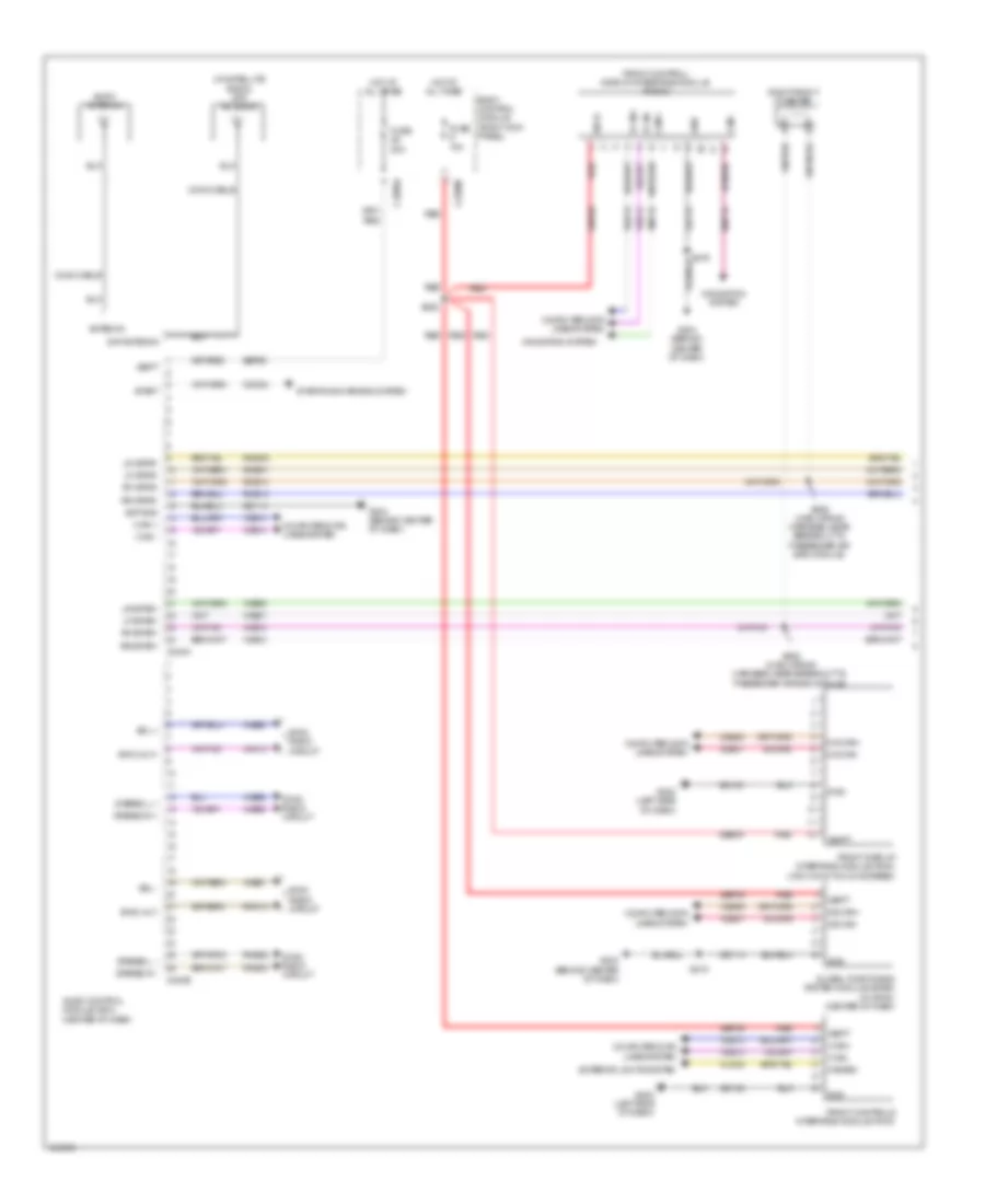 Navigation Wiring Diagram, without Sony (1 of 2) for Ford F-150 King Ranch 2014