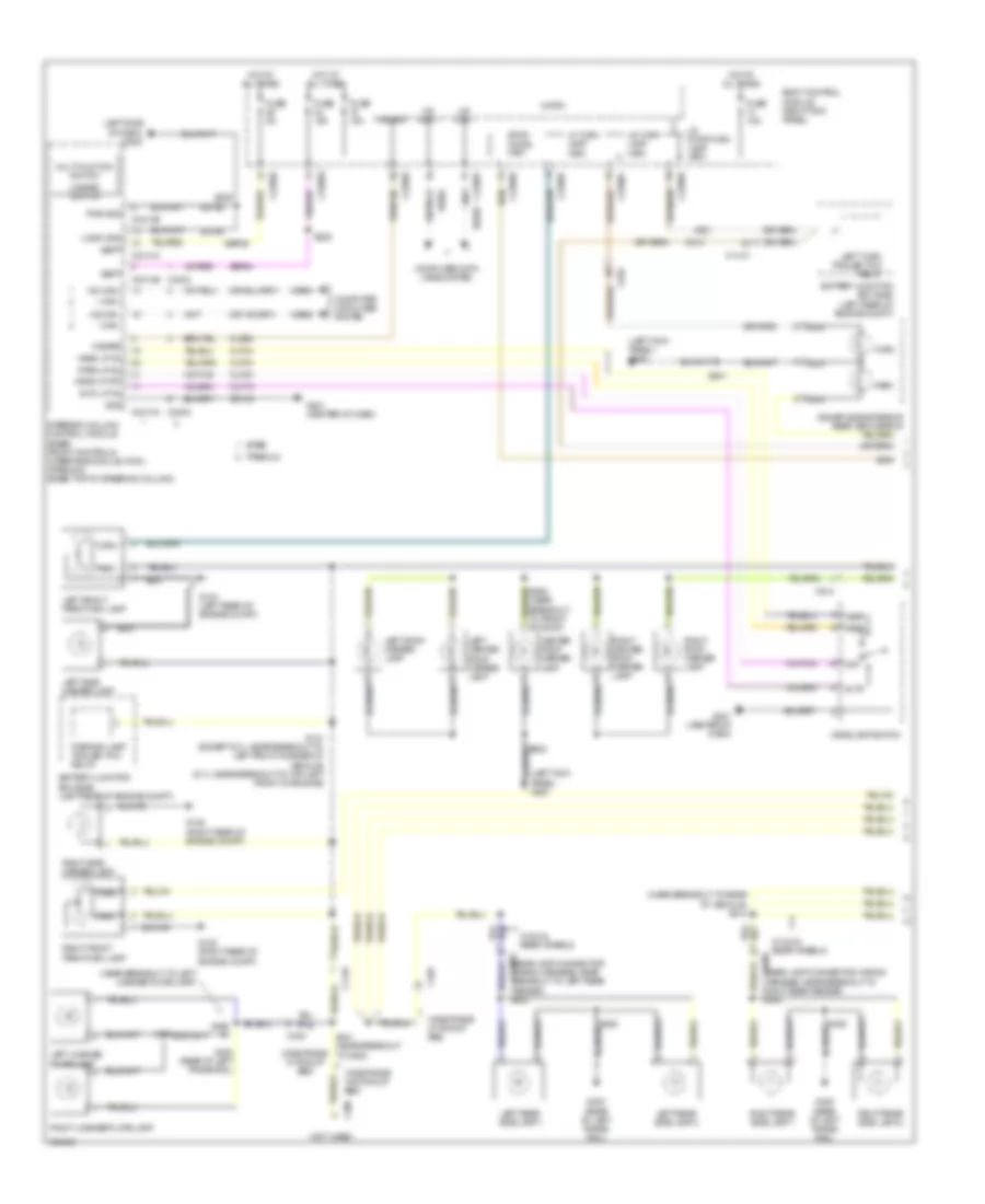 Exterior Lamps Wiring Diagram (1 of 2) for Ford F-250 Super Duty King Ranch 2013