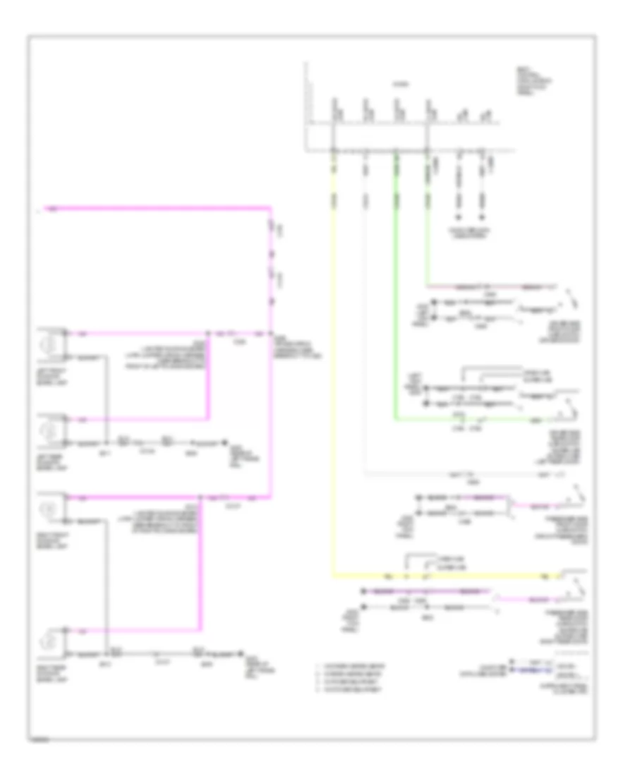Courtesy Lamps Wiring Diagram (2 of 2) for Ford F-250 Super Duty King Ranch 2013