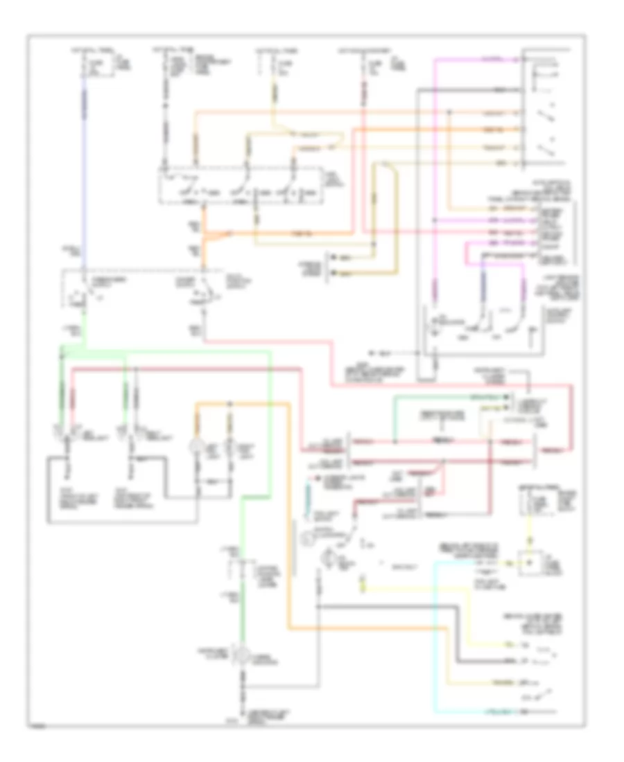 AutolampsFog Lamps Wiring Diagram, without DRL for Ford Taurus LX 1995