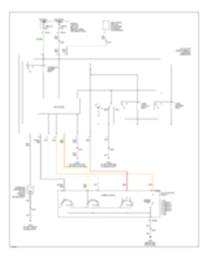 Электросхема стеклоочистителя, дворников и омывателя для Ford F550 Super Duty 2003