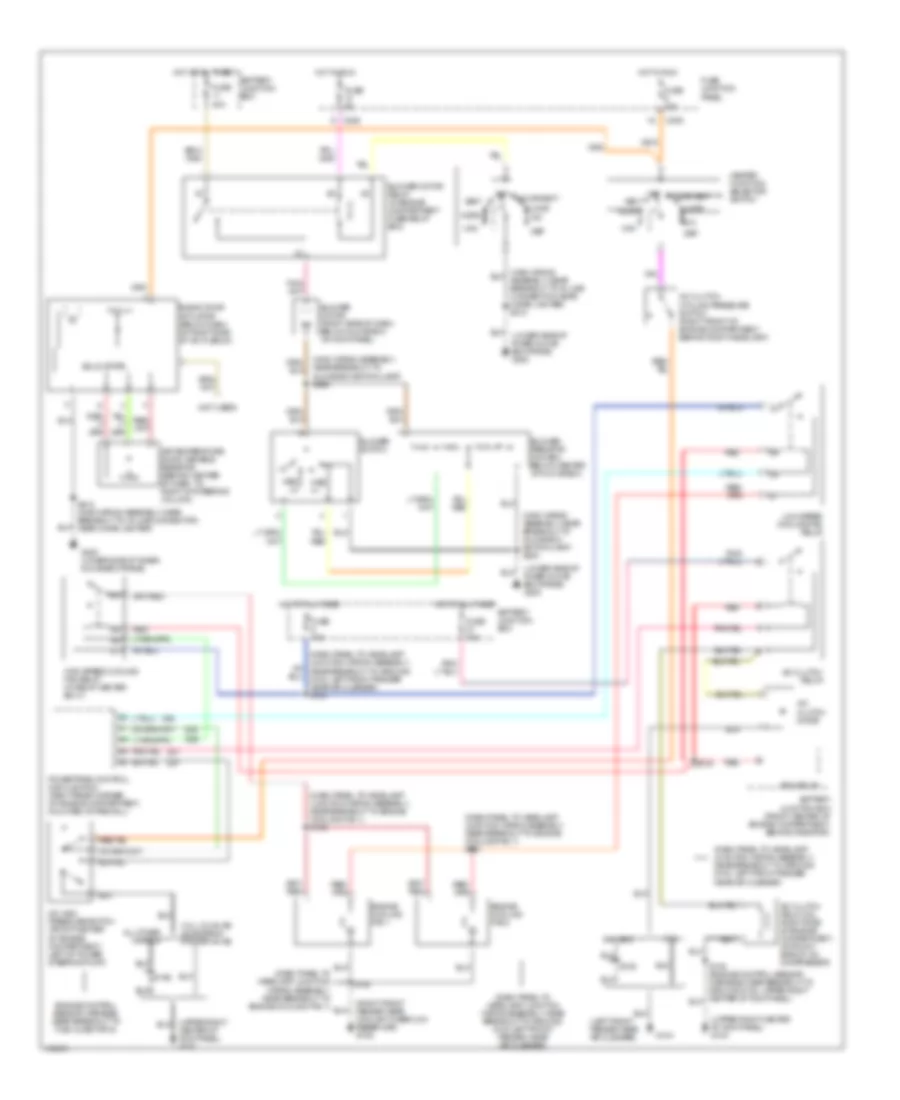 Manual AC Wiring Diagram for Ford Taurus LX 1999