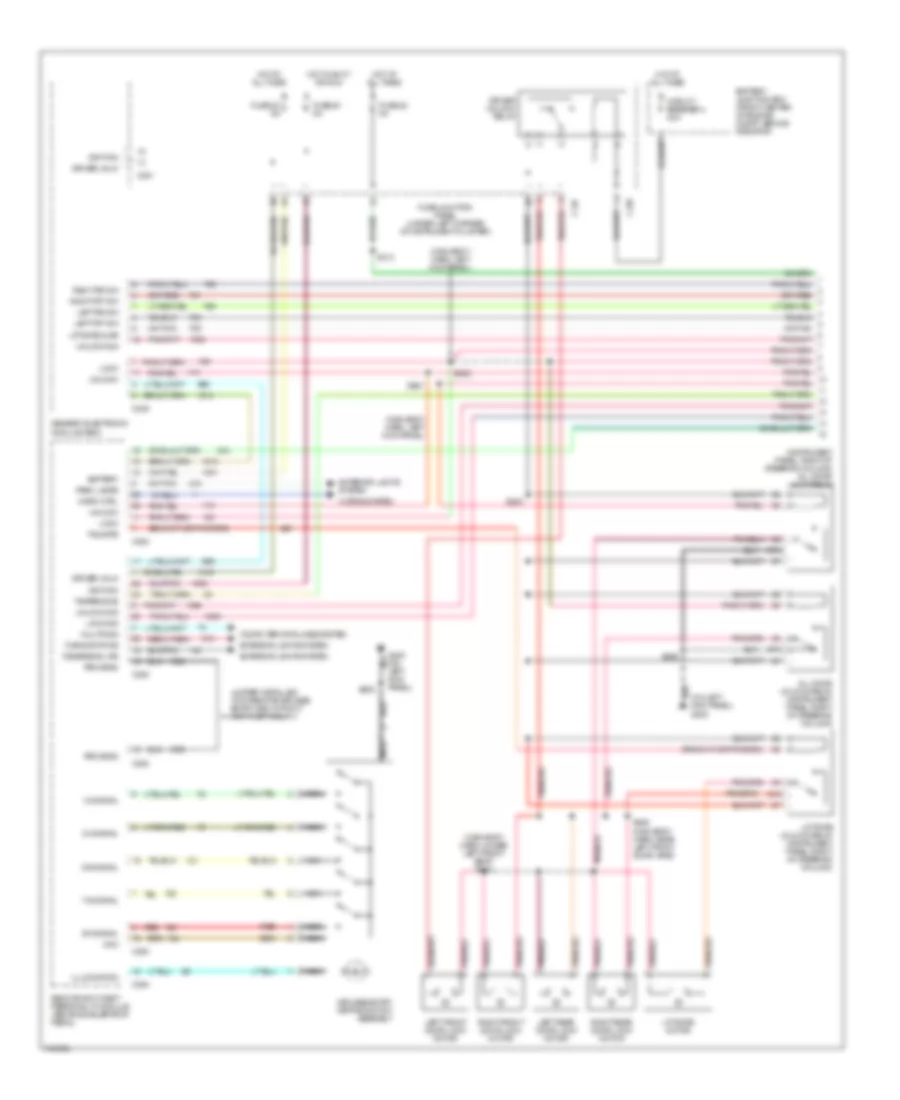 Anti theft Wiring Diagram 1 of 2 for Ford Taurus LX 1999