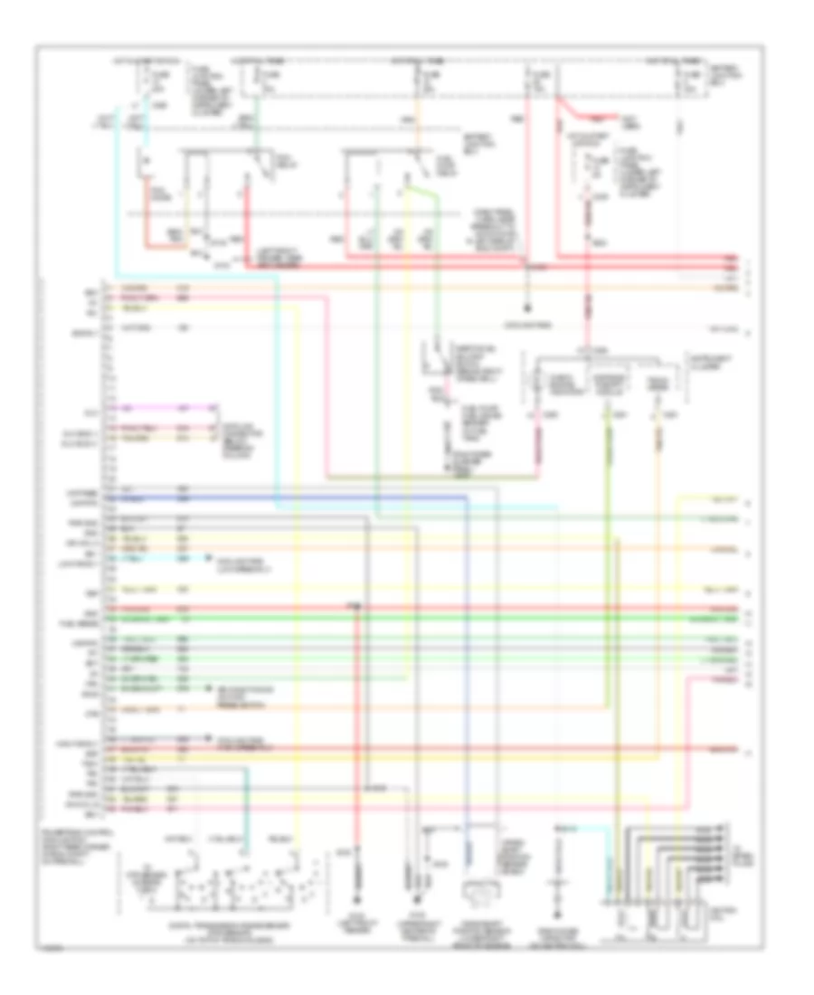 3.0L Flex Fuel, Engine Performance Wiring Diagrams (1 of 3) for Ford Taurus LX 1999