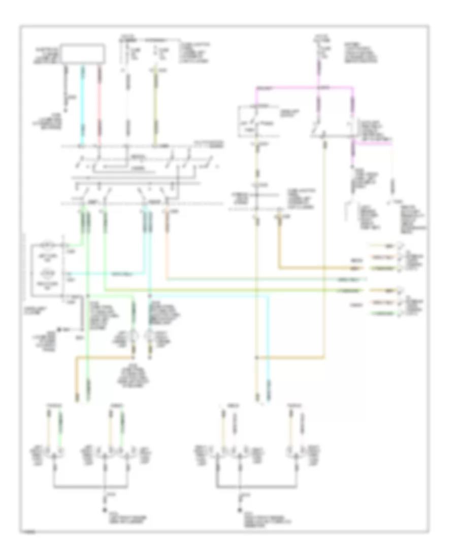 Exterior Lamps Wiring Diagram 1 of 3 for Ford Taurus LX 1999