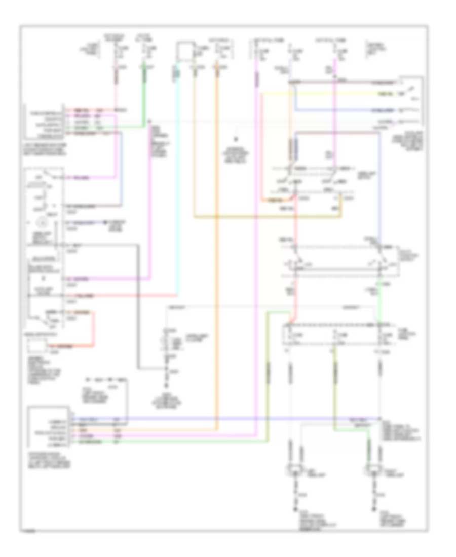 Autolamps Wiring Diagram with DRL for Ford Taurus LX 1999