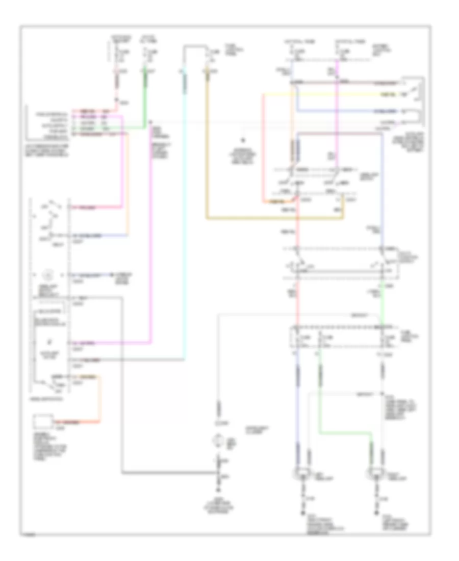 Autolamps Wiring Diagram, without DRL for Ford Taurus LX 1999