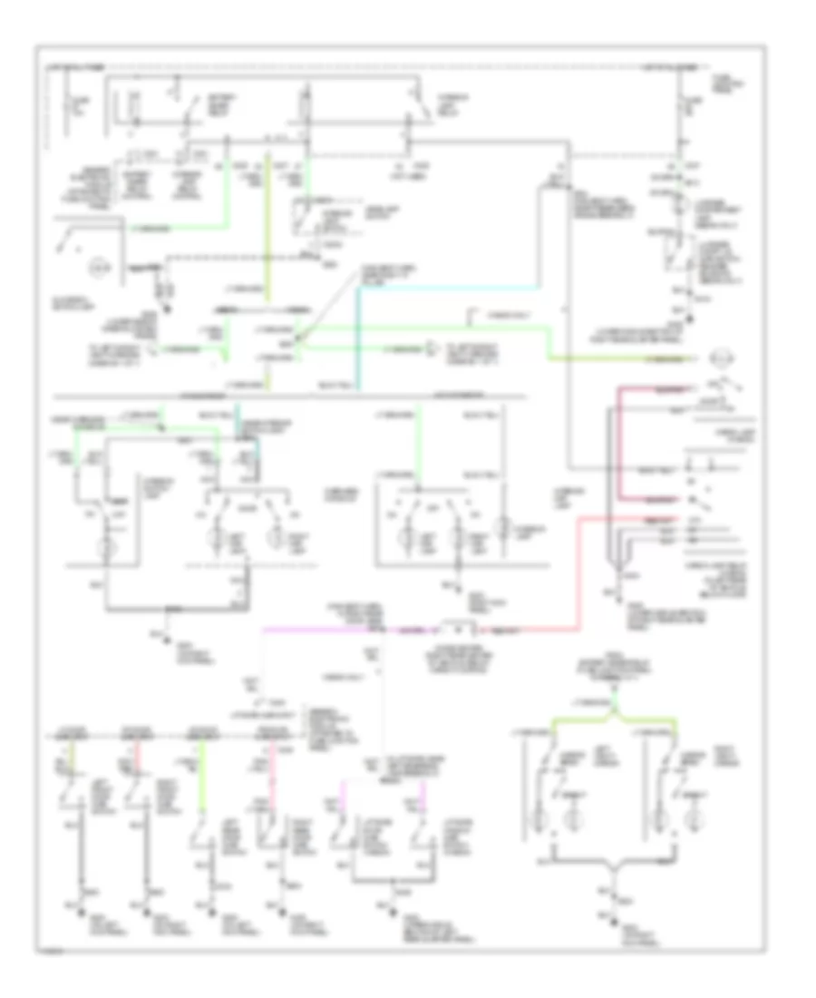 Courtesy Lamps Wiring Diagram for Ford Taurus LX 1999