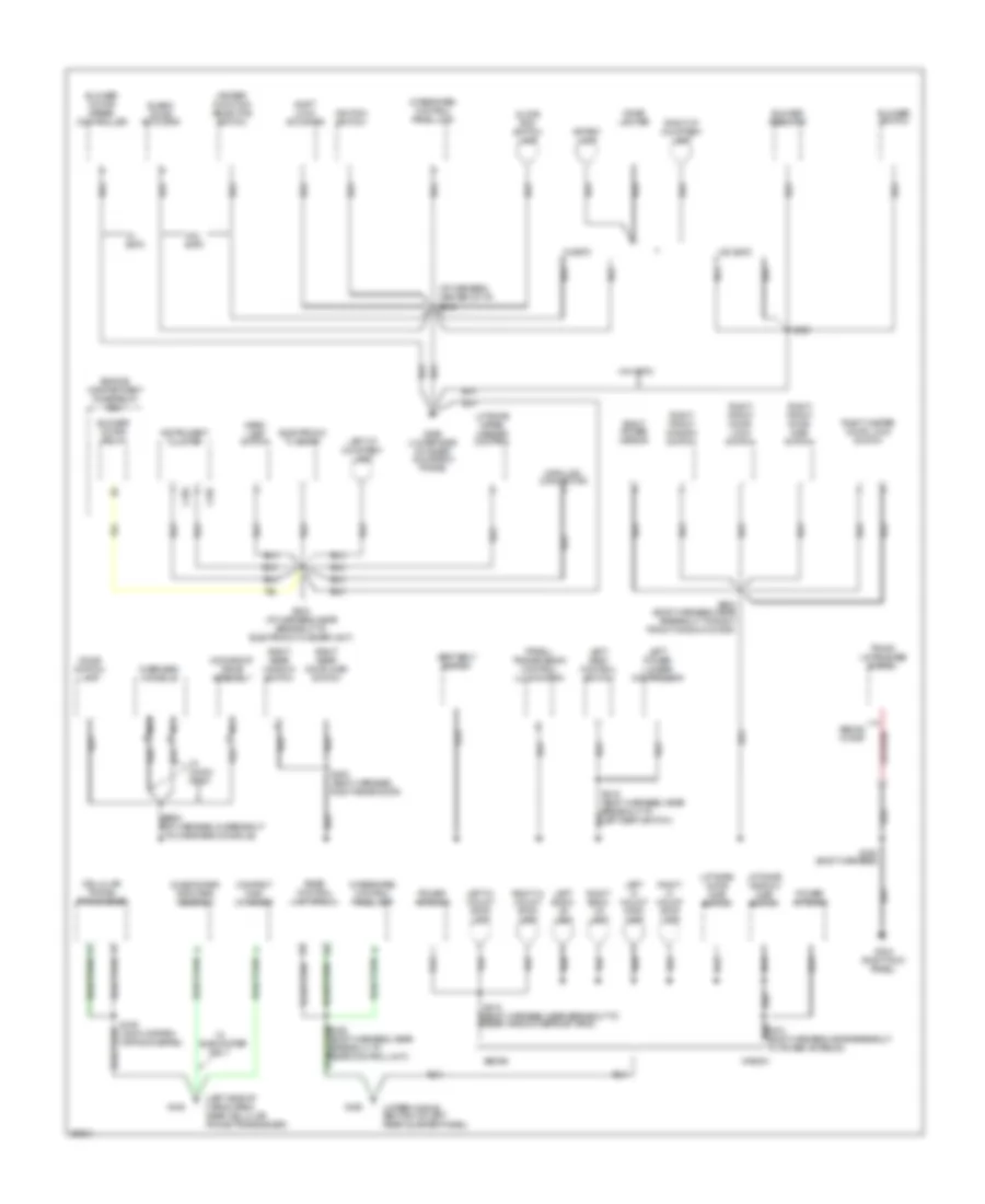 Ground Distribution Wiring Diagram 2 of 3 for Ford Taurus G 1997