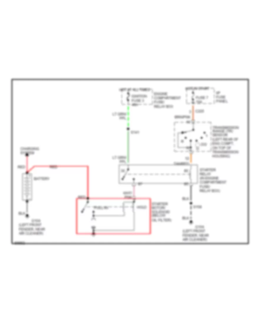 3 4L SHO Starting Wiring Diagram for Ford Taurus G 1997