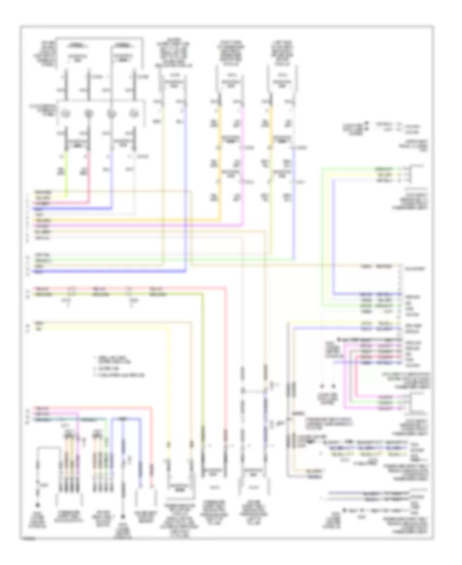 Supplemental Restraints Wiring Diagram 2 of 2 for Ford F 150 Lariat 2014