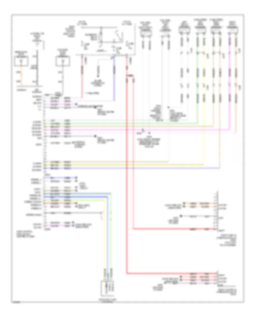 Radio Wiring Diagram, without Sony  Premium, Premium Plus for Ford F-150 Lariat 2014