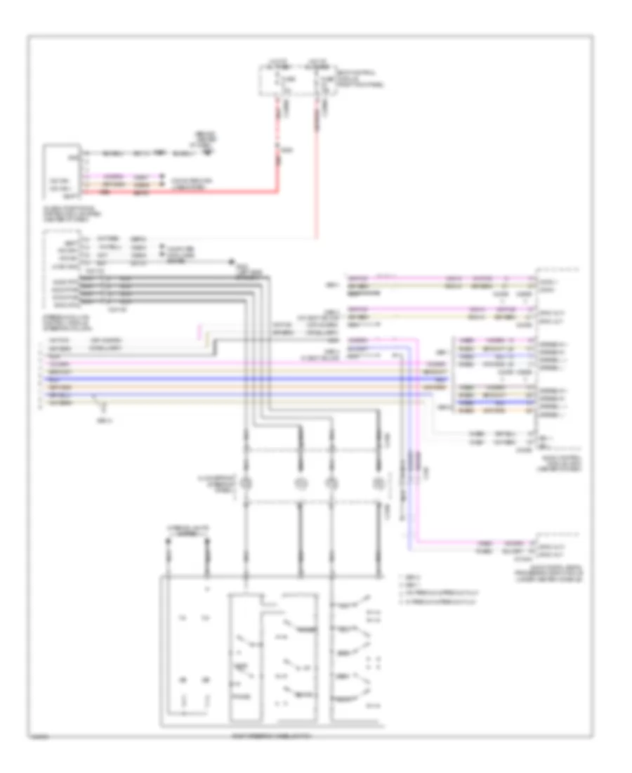 SYNC Radio Wiring Diagram 2 of 2 for Ford F 150 Lariat 2014