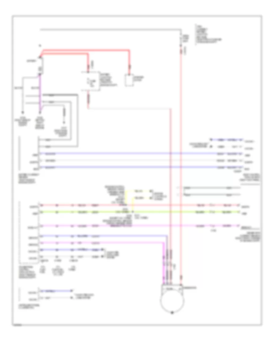 3.7L Flex Fuel, Charging Wiring Diagram for Ford F-150 Lariat 2014