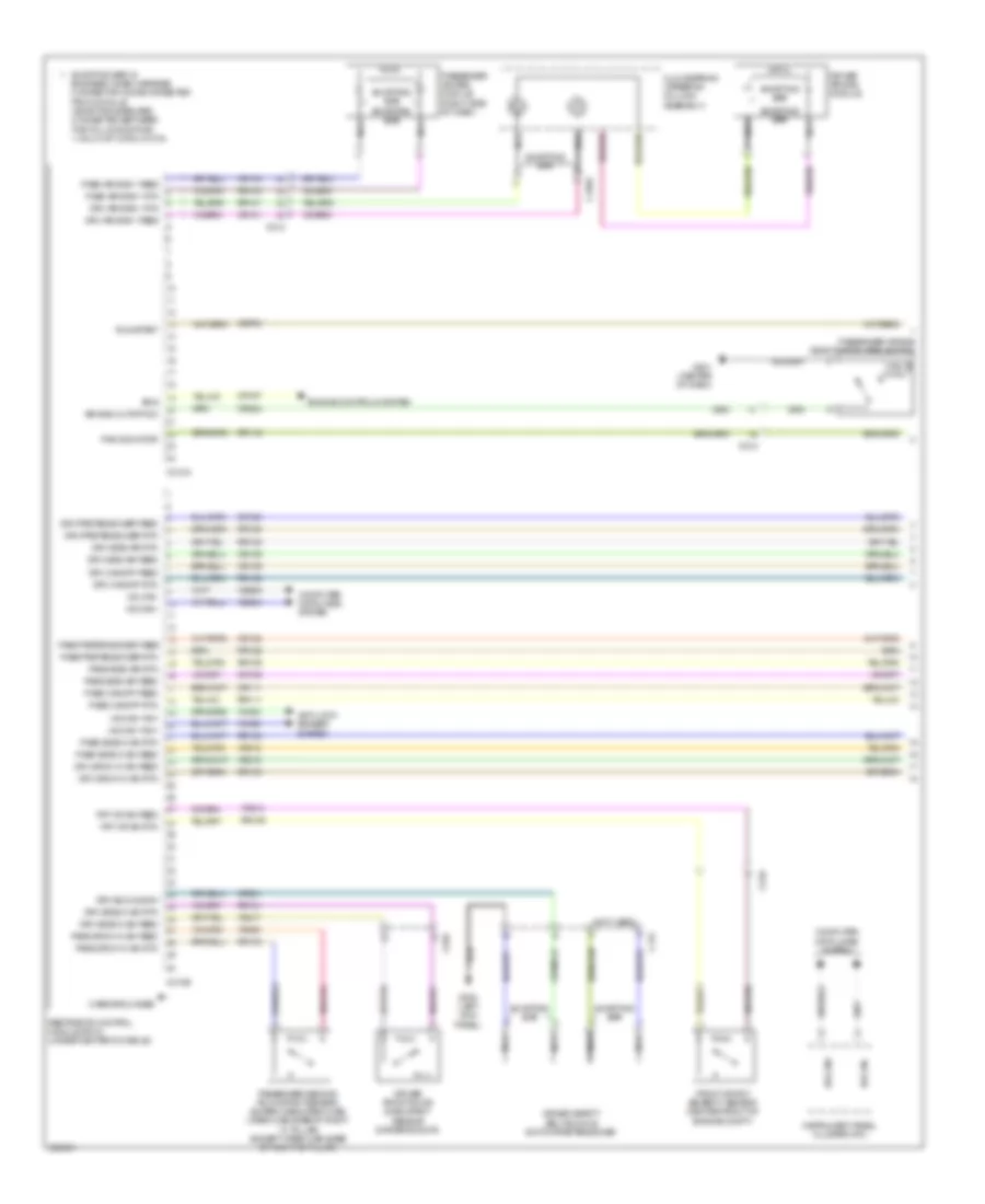 Supplemental Restraints Wiring Diagram 1 of 2 for Ford F 250 Super Duty Lariat 2013
