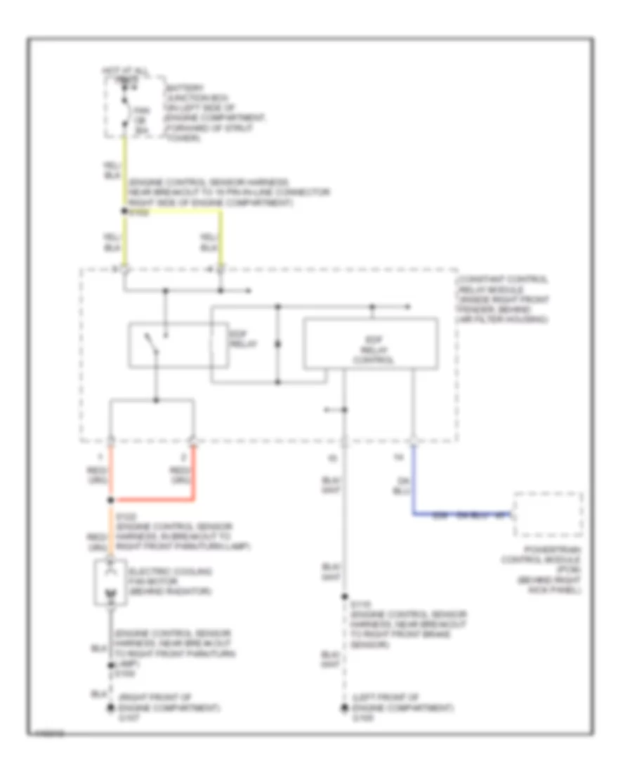 3 8L Cooling Fan Wiring Diagram for Ford Mustang GT 2001