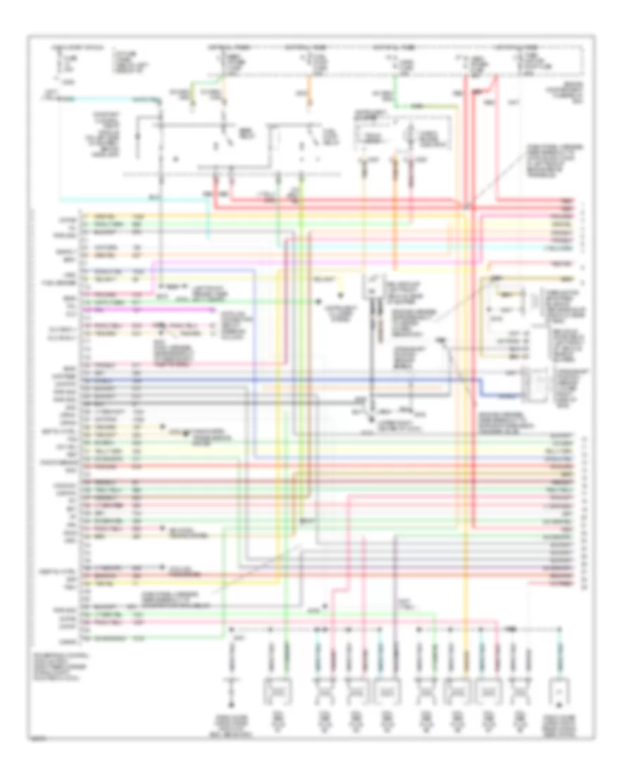 3.4L SHO, Engine Performance Wiring Diagrams (1 of 3) for Ford Taurus GL 1997