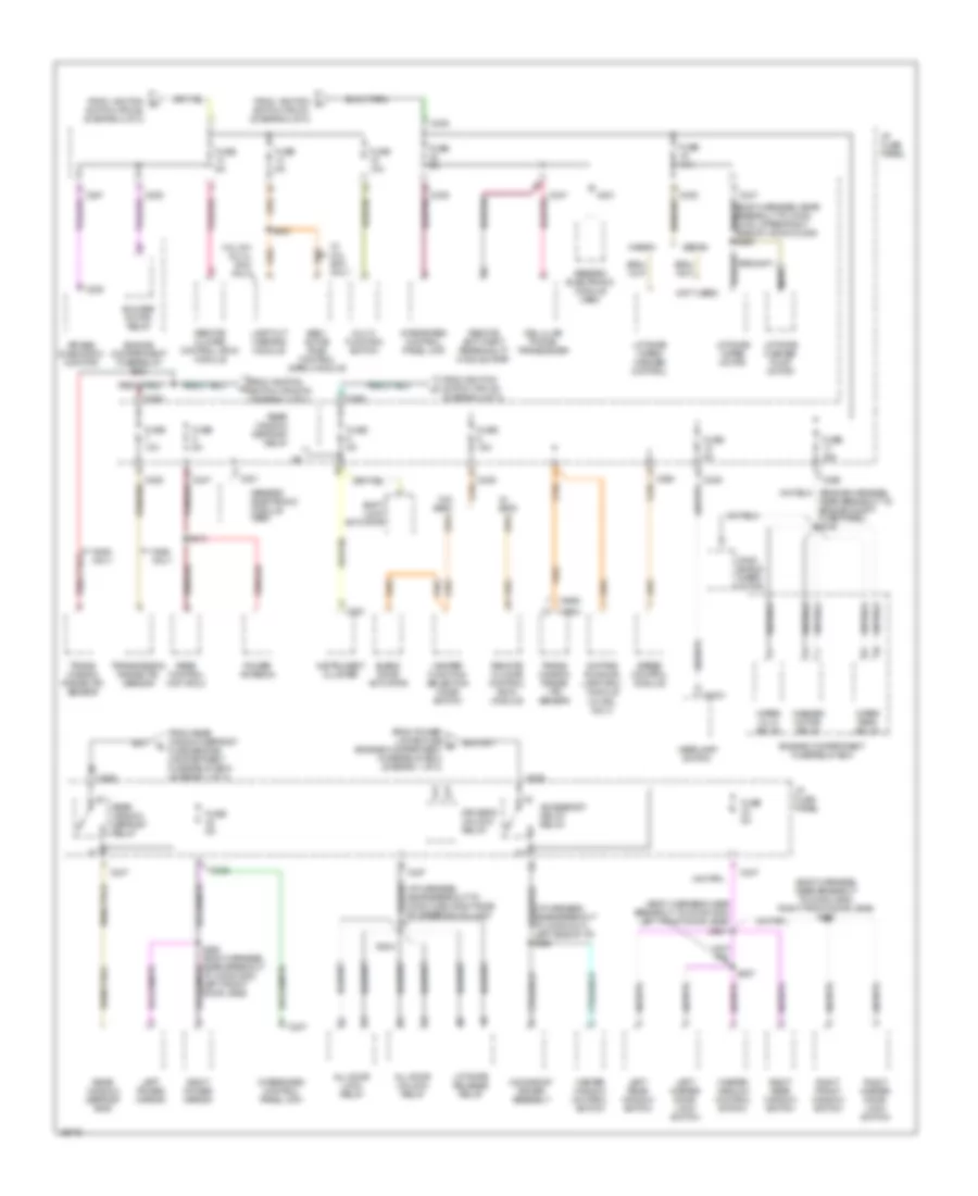 Power Distribution Wiring Diagram (3 of 3) for Ford Taurus GL 1997